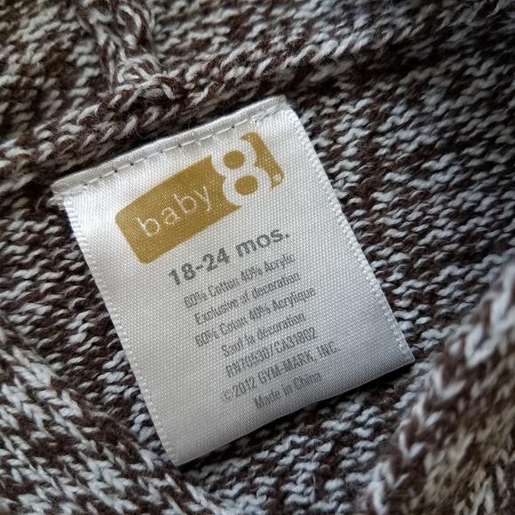 Sock Monkey Baby Sweater Romper - Picture 5 of 6